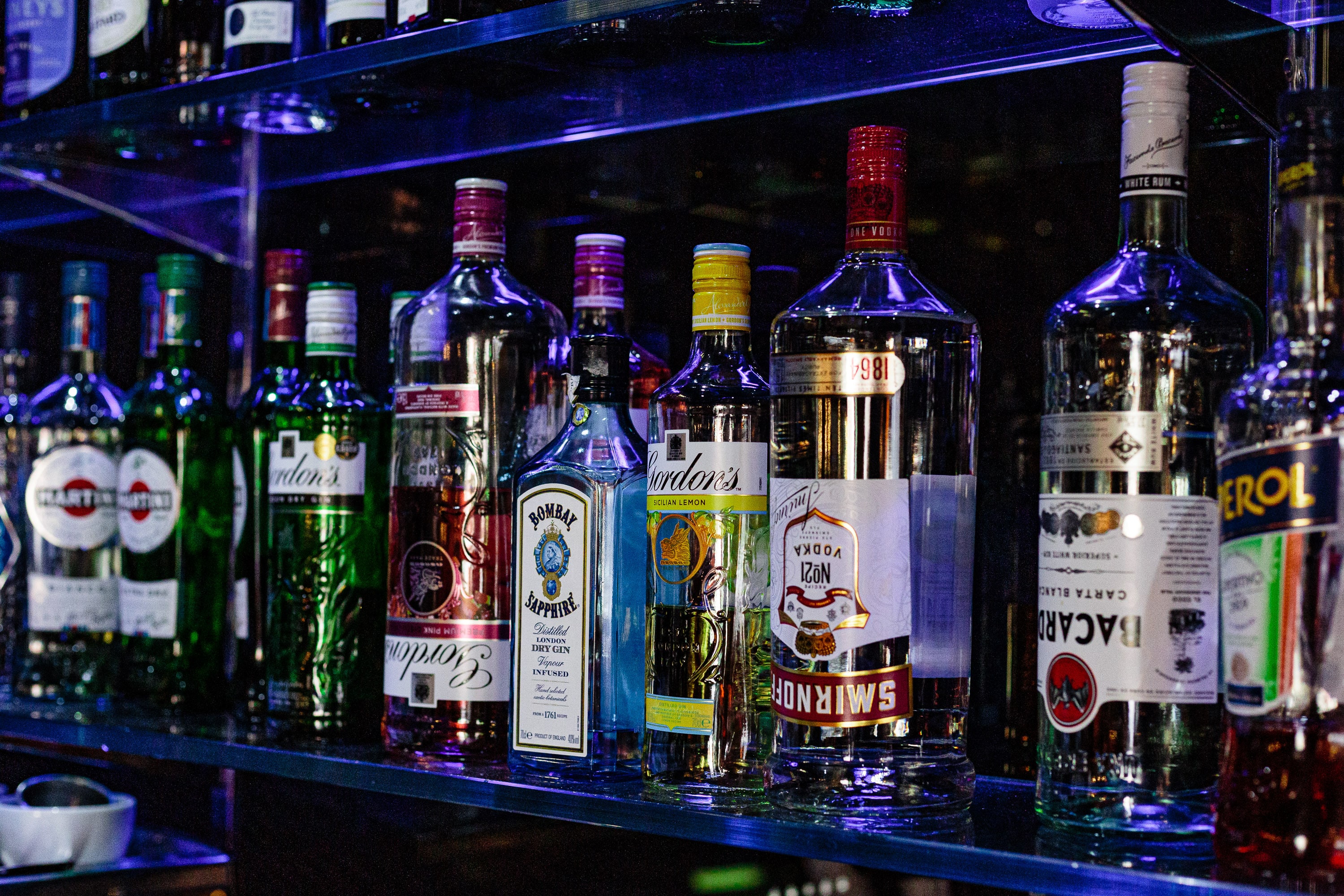 Bar cocktails and drinks