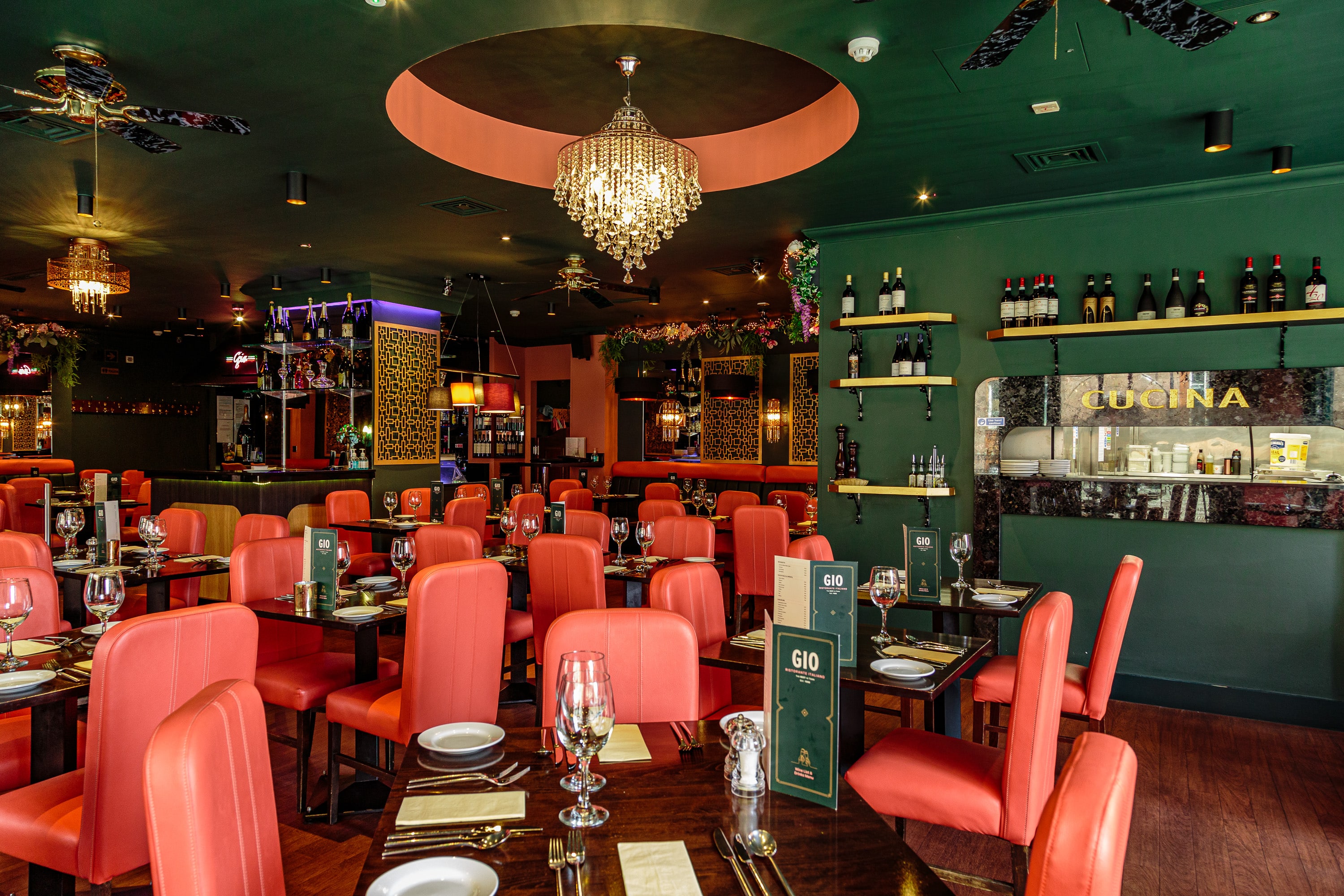 Gio's Manchester restaurant interior