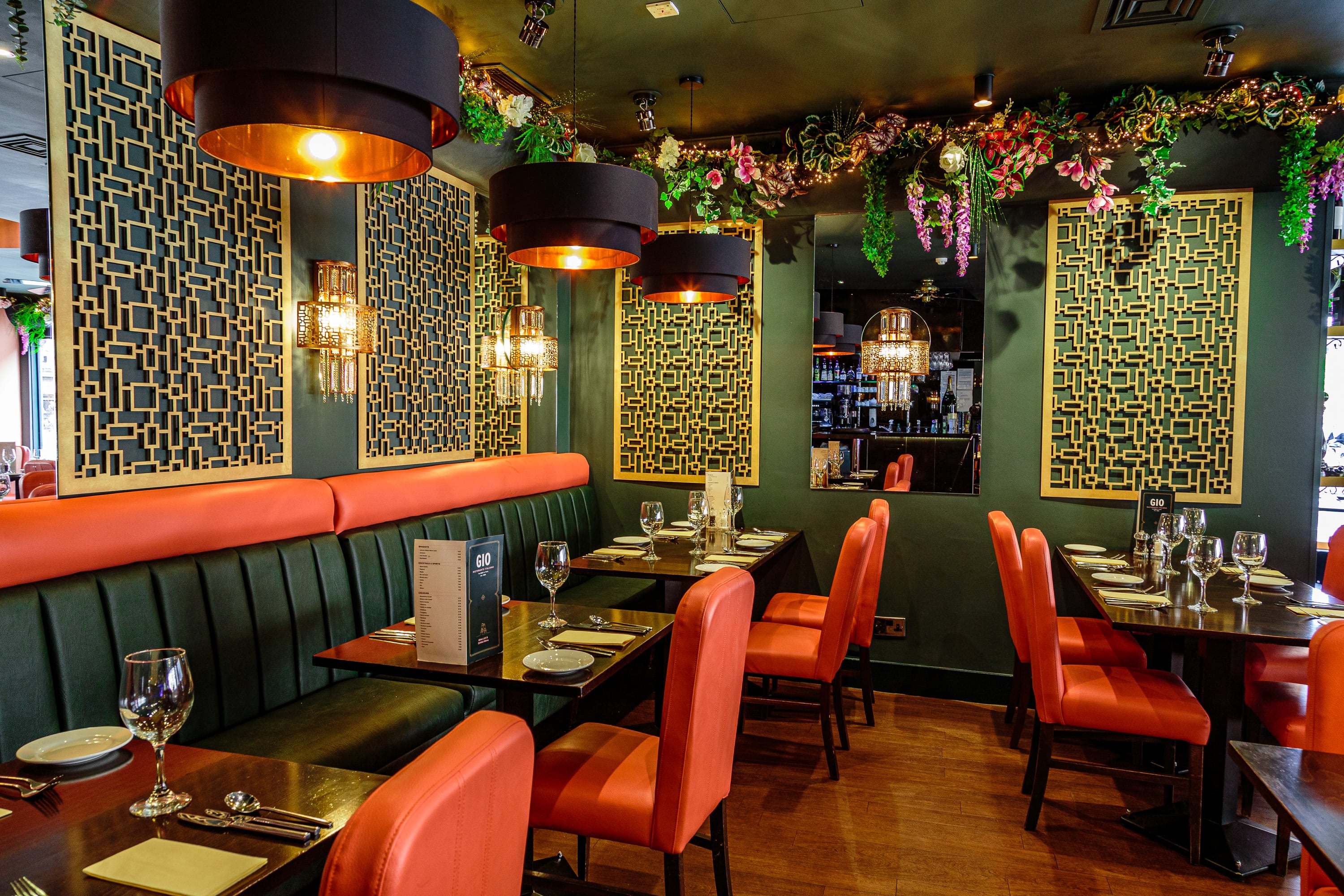 Restaurant seating area